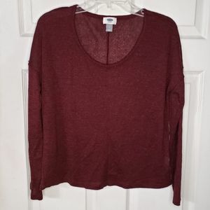 Old Navy burgundy sweater size small